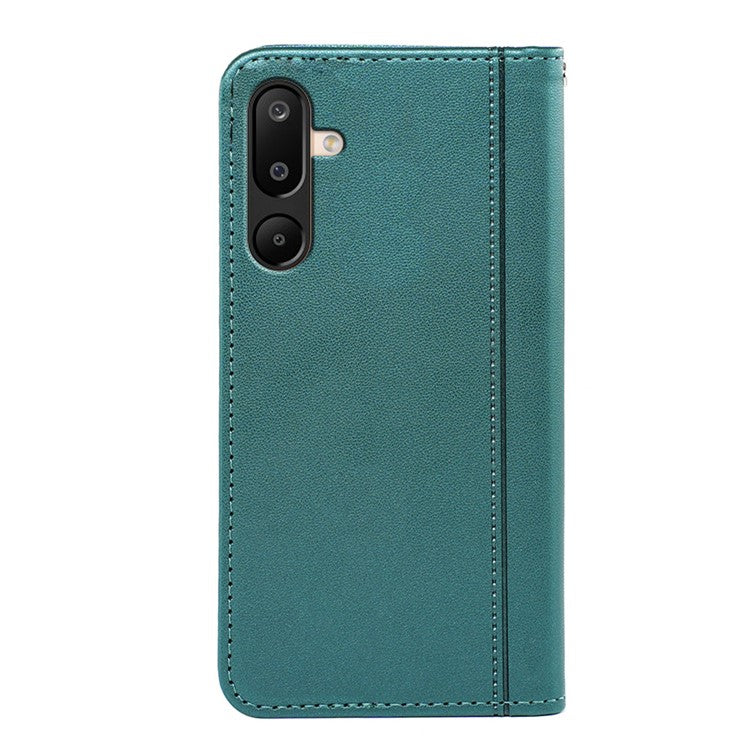 HX01 For Samsung Galaxy M16 5G / F16 5G Wallet Case Magnetic Closing PU Leather Phone Cover - Green