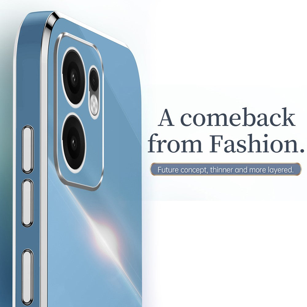 XINLI For Oppo Reno13 F 5G Case Ring Kickstand Electroplating TPU Phone Cover - Red