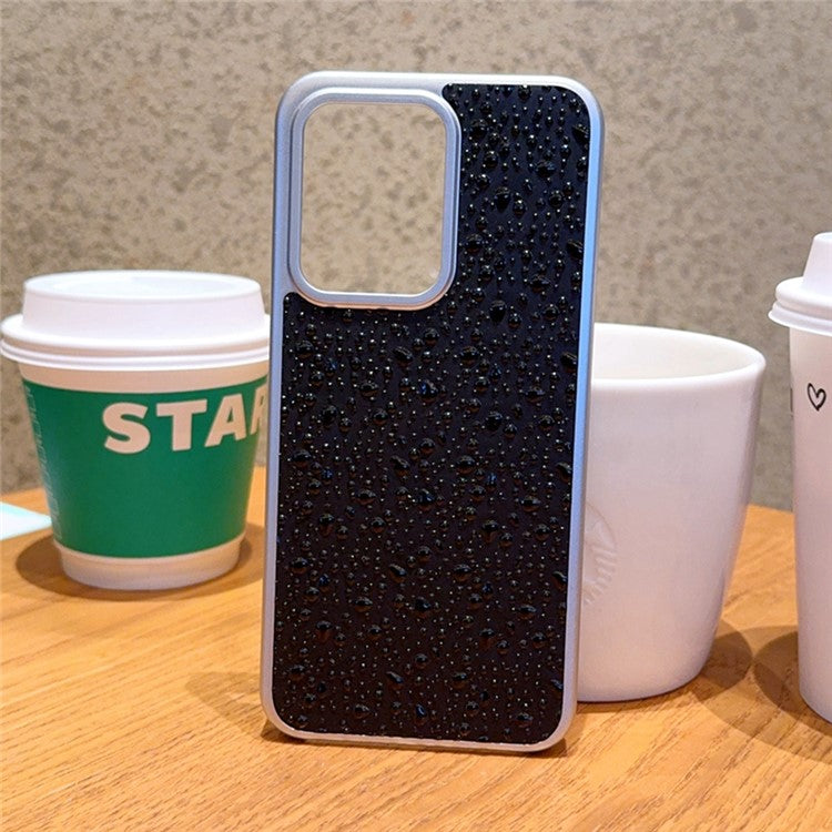 For Oppo Reno13 5G (Global) Case Creative Raindrop Phone Back Cover - Black