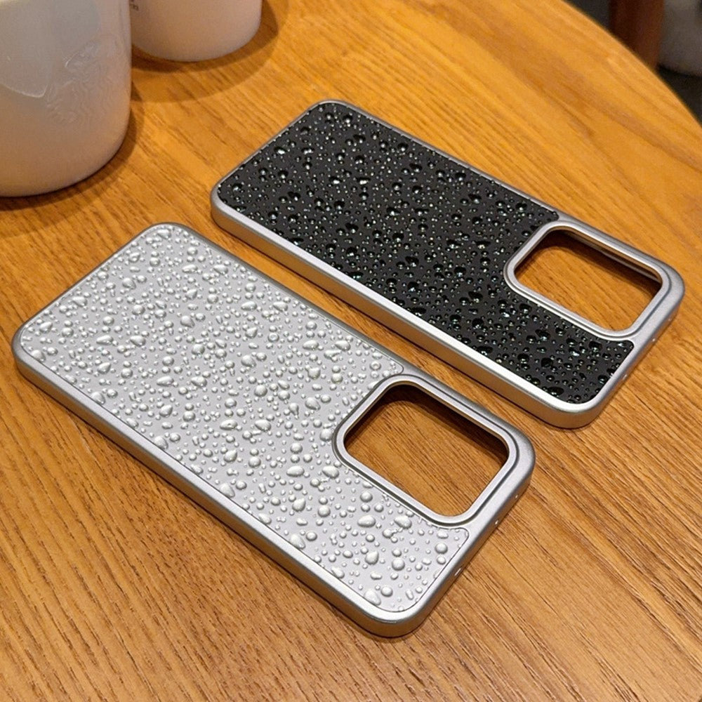 For Oppo Reno13 Pro 5G Case Creative Raindrop Phone Back Cover - Black