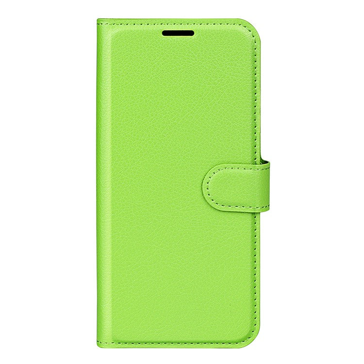 For Samsung Galaxy M16 5G Case Litchi Texture Shockproof Leather Wallet Phone Cover - Green