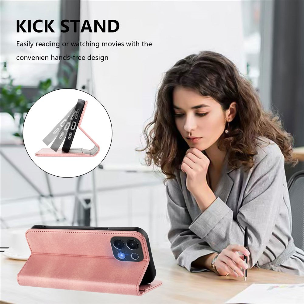 For Oppo K13 5G Wallet Cases Retro Texture RFID Blocking Leather Phone Cover - Pink