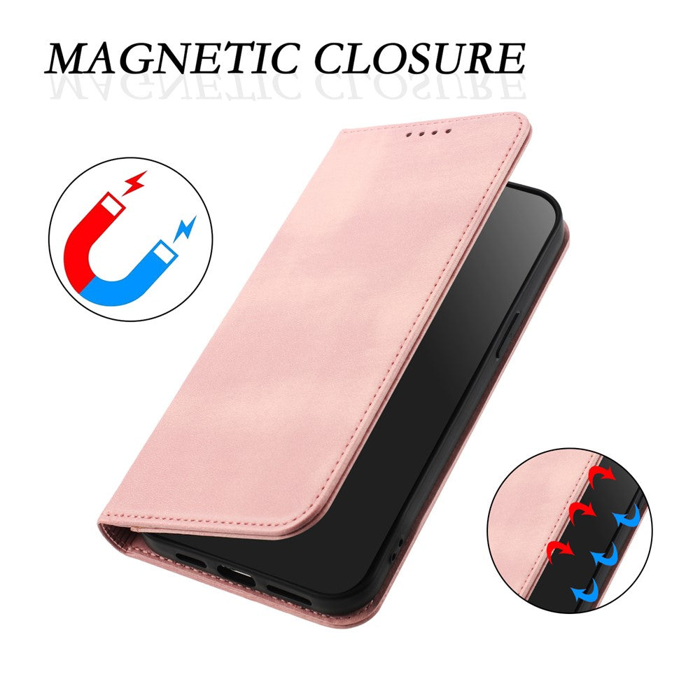 For Oppo K13 5G Wallet Cases Retro Texture RFID Blocking Leather Phone Cover - Pink