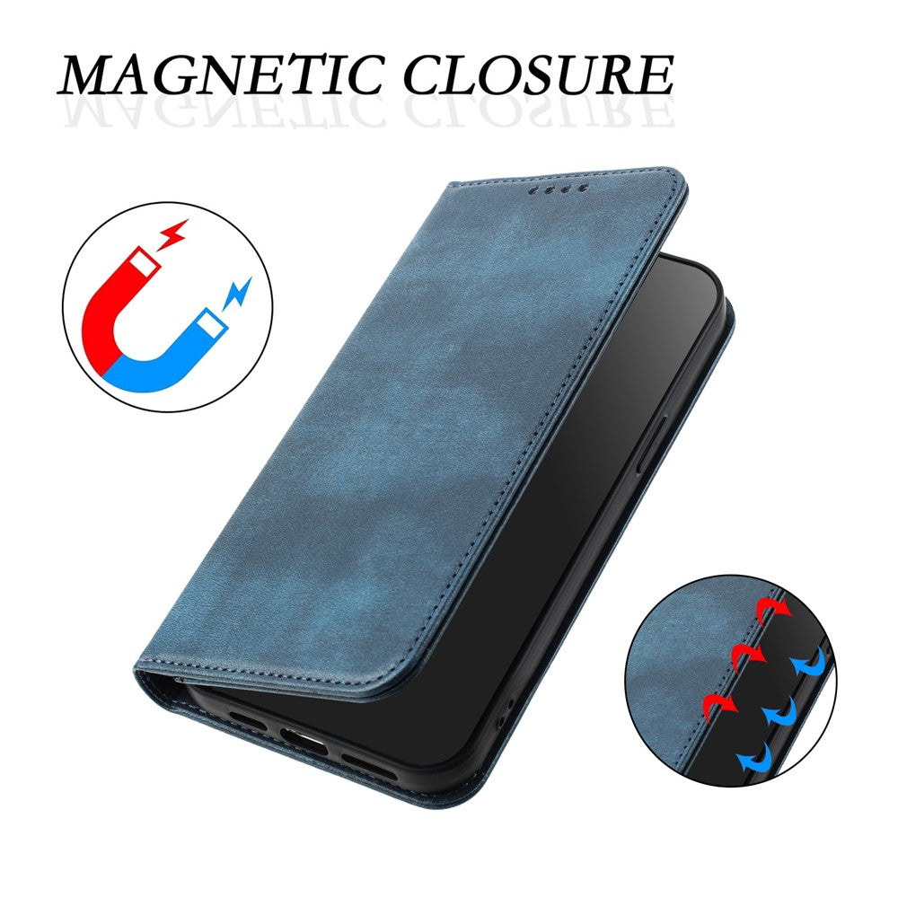 For Oppo K13 5G Wallet Cases Retro Texture RFID Blocking Leather Phone Cover - Blue