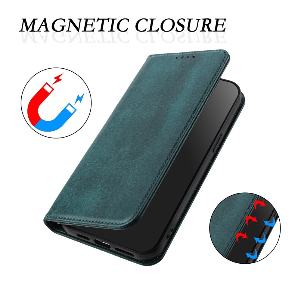 For Oppo K13 5G Wallet Cases Retro Texture RFID Blocking Leather Phone Cover - Dark Green