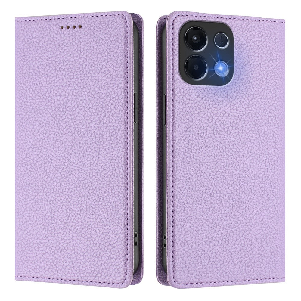 For Oppo K13 5G Wallet Case RFID Blocking Litchi Texture Leather Mobile Cover - Light Purple