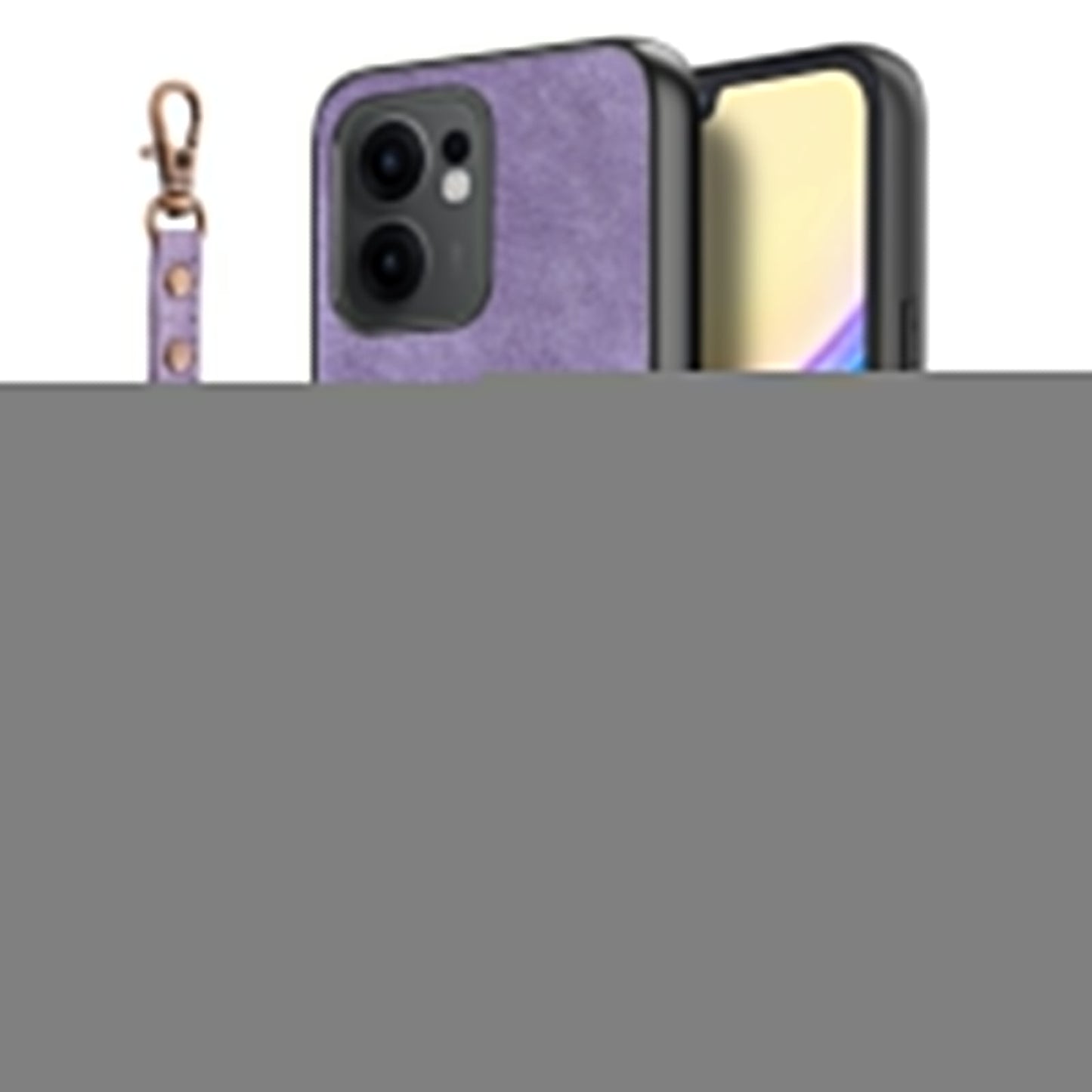 For Oppo Reno13 F 5G Case with Card Holder Kickstand Leather Phone Back Cover - Purple
