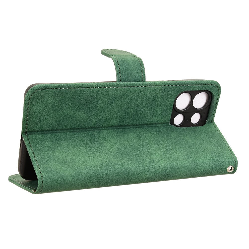 Leather Case For Oppo K13 5G / K13x / K12s (China) Skin Feel Anti Drop Wallet Flip Phone Cover - Green