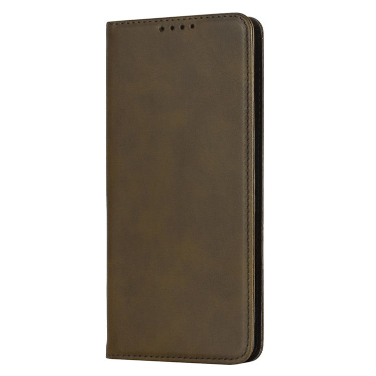 Calf Texture PU Leather Case for Google Pixel 7 Pro 5G, Magnetic Auto Closing Phone Stand Wallet Cover - Dark Green