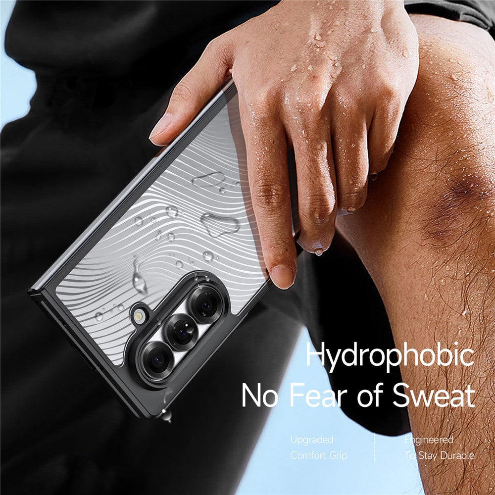 For Samsung Galaxy Z Fold7 5G Case DUX DUCIS Aimo Series TPU+PC Matte Drop-proof Phone Cover (REACH Certification) - Black