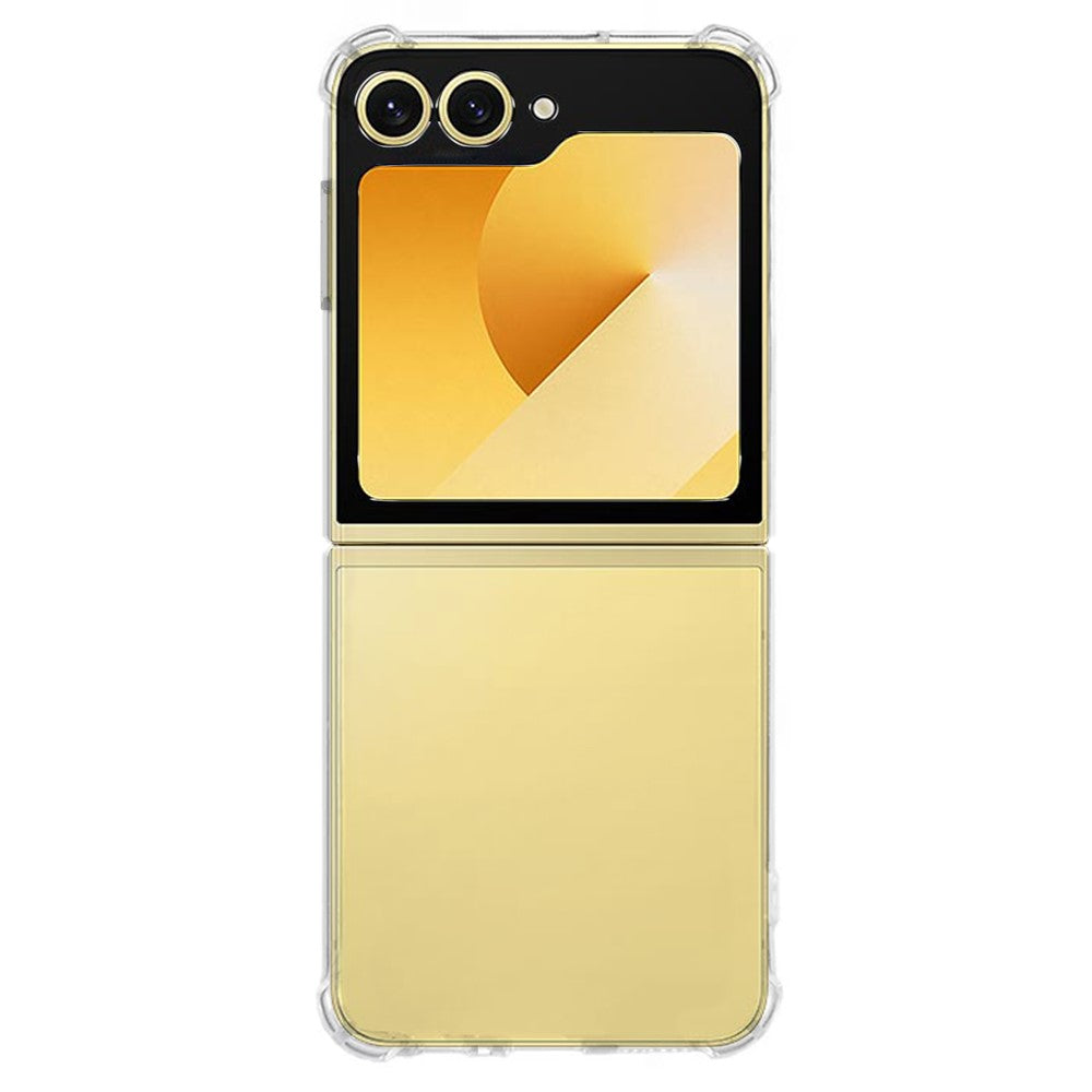 KALEBOL For Samsung Galaxy Z Flip7 FE 5G / Z Flip6 5G Case 1.5mm TPU Transparent Anti-Drop Phone Cover