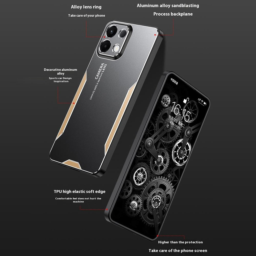 For Oppo K13 5G (Oppo K12s) Phone Case Aluminium Alloy TPU PC Back Cover - Silver