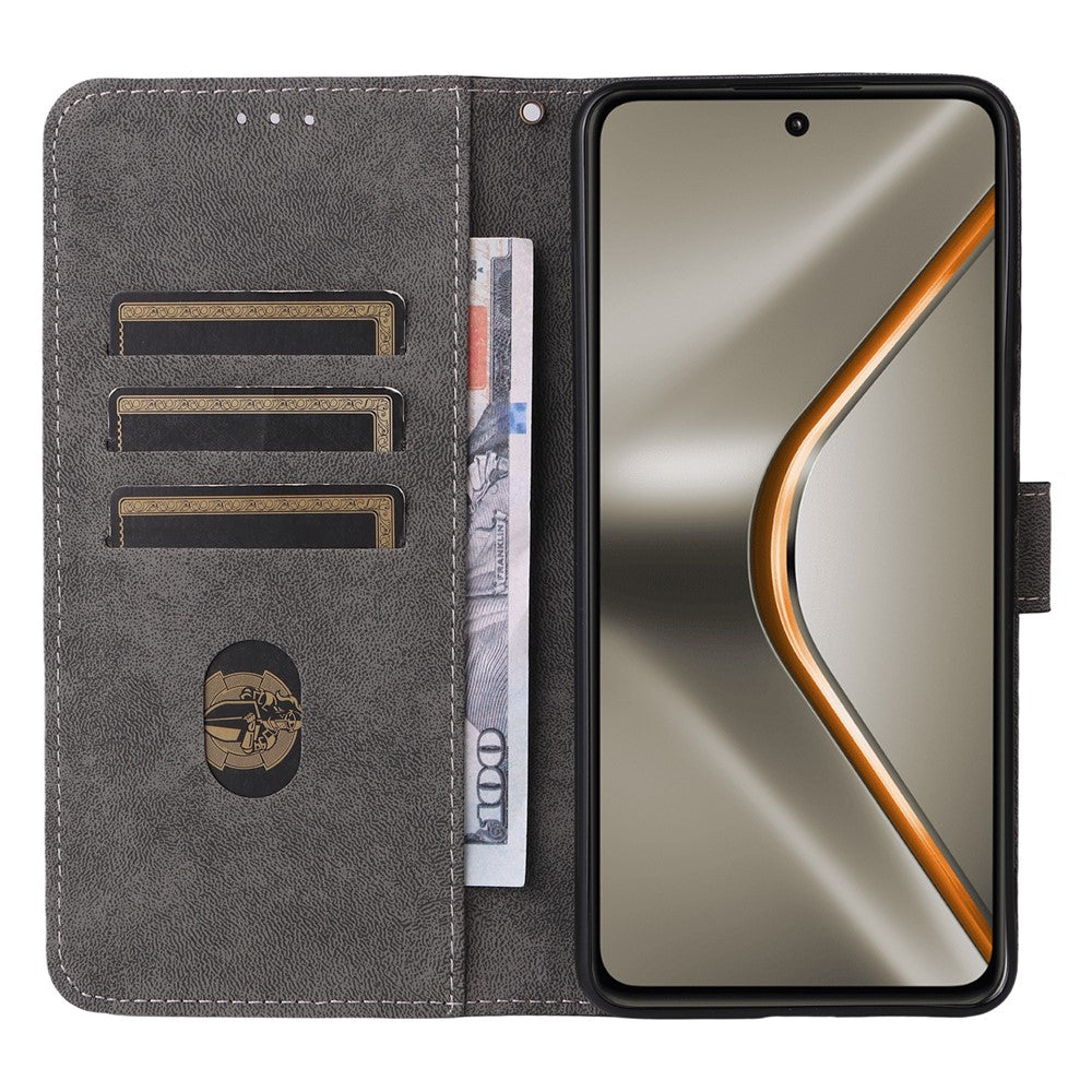 For Oppo K13 5G / 13x / K12s Case Wallet RFID Blocking PU Leather Phone Cover Stand with Strap - Brown