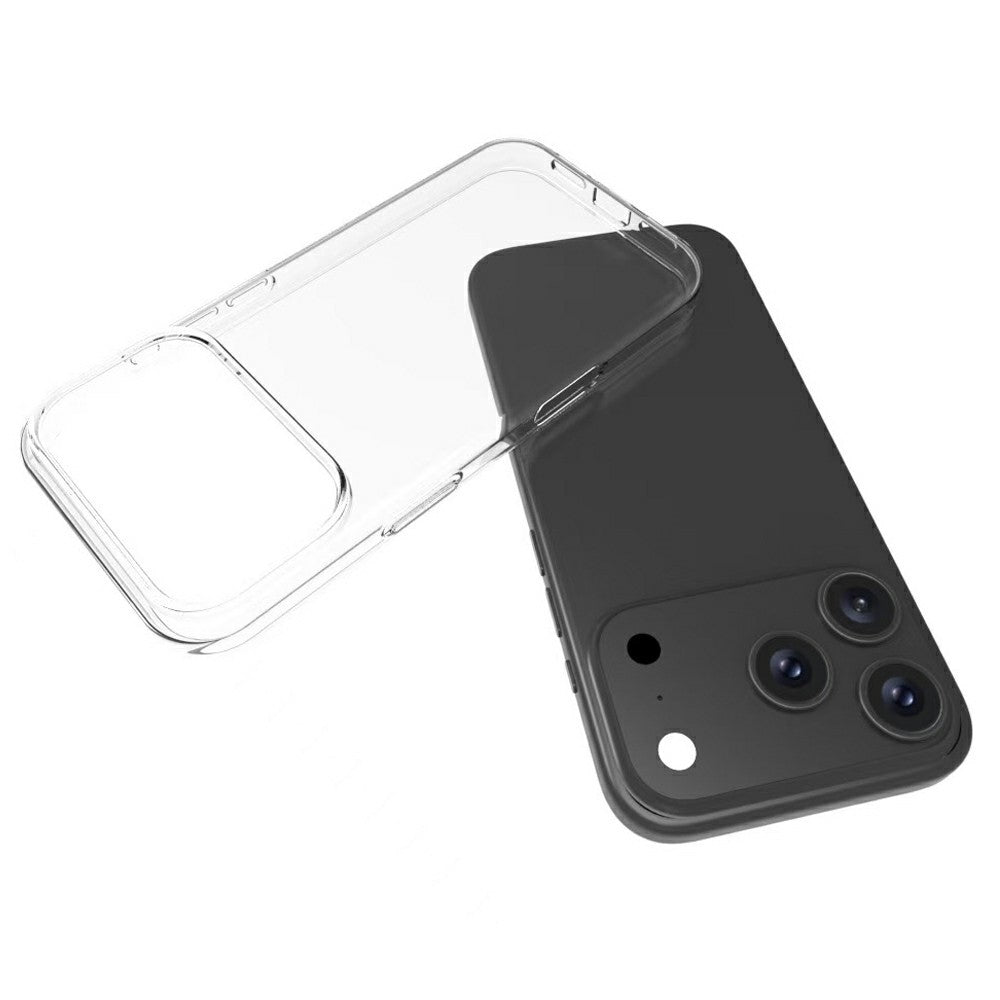 For iPhone 17 Pro Max Case Anti-Fingerprint Crystal Clear TPU Phone Cover