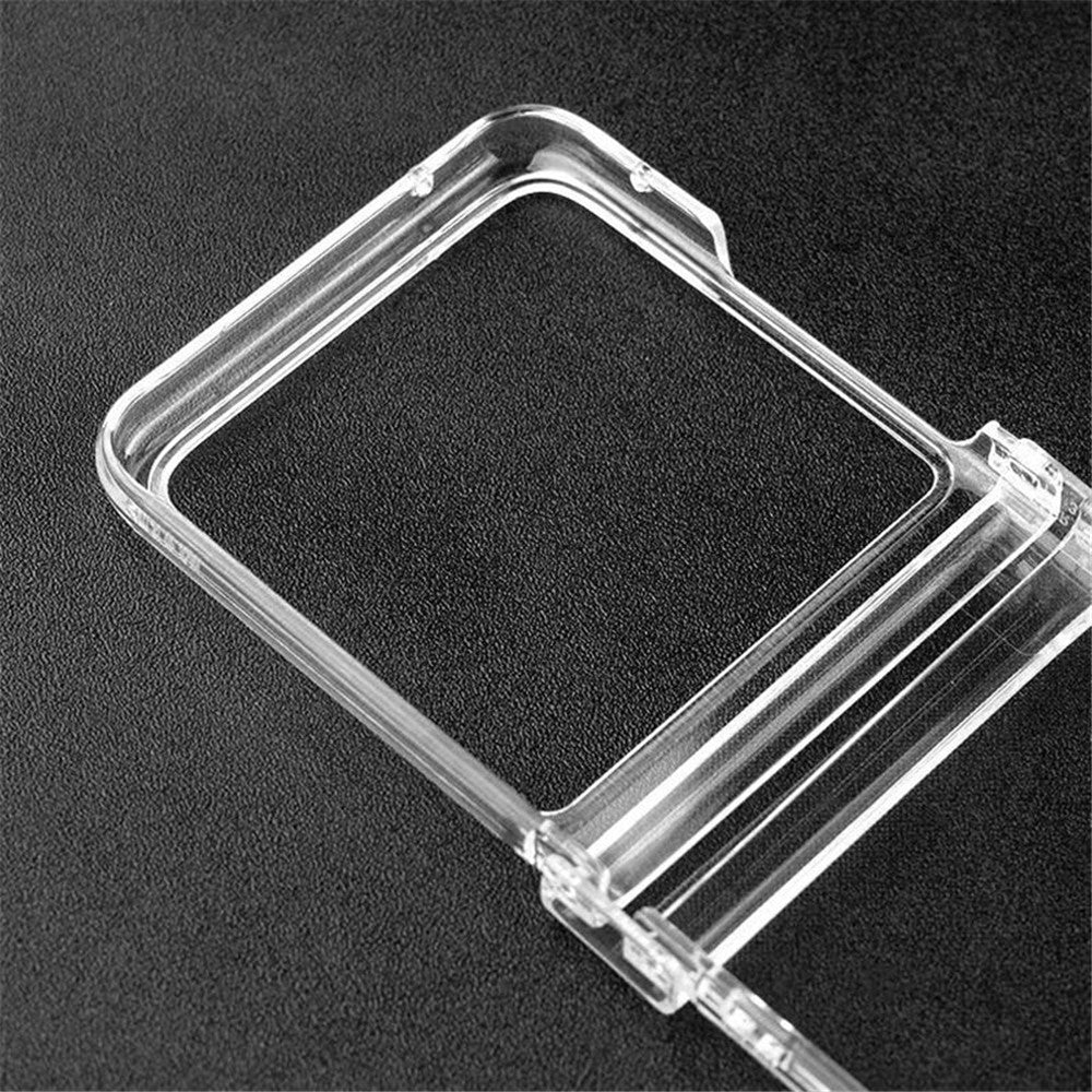For Samsung Galaxy Z Flip7 5G Shockproof Case Crystal Clear PC Phone Shell 3-Piece Design Phone Cover