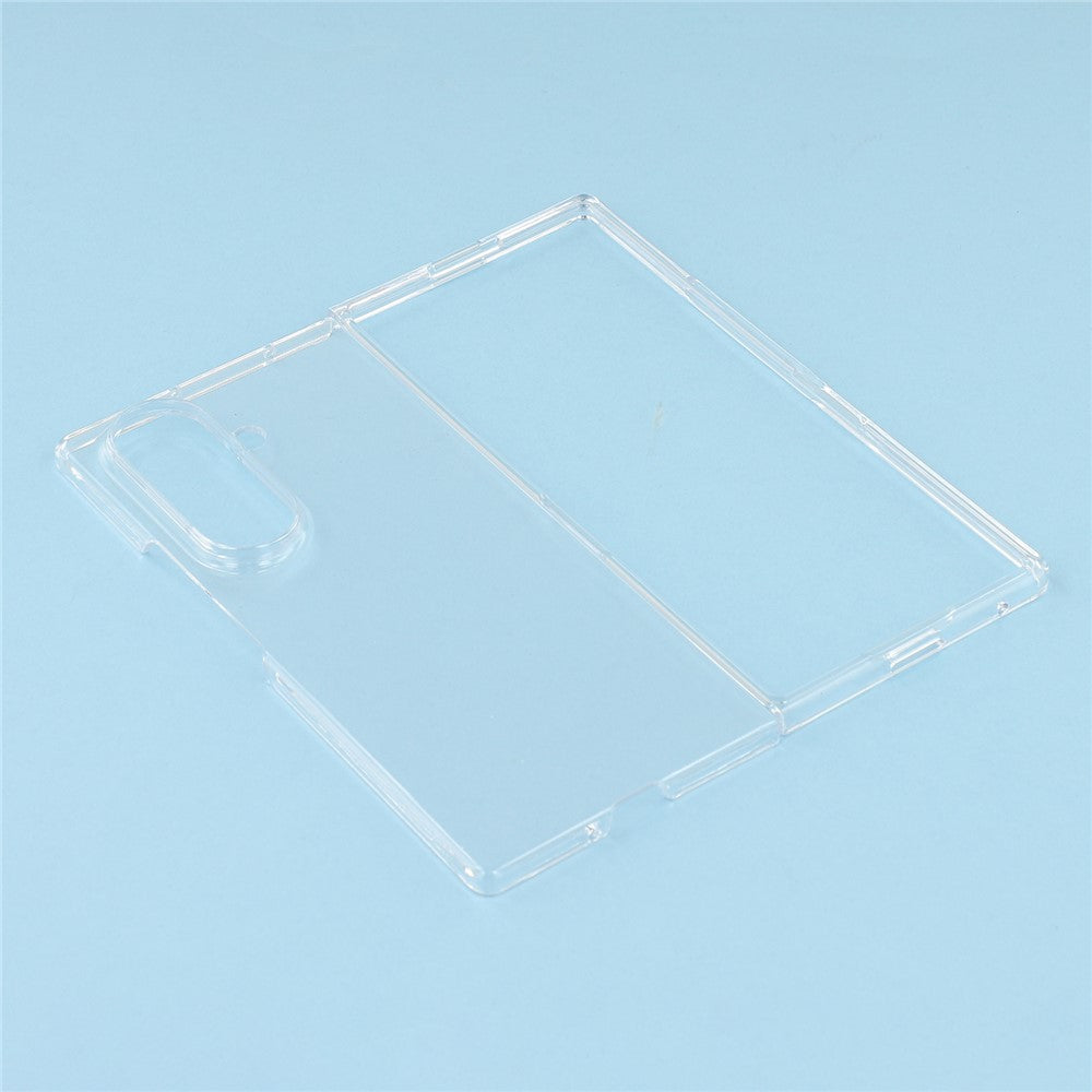 For Samsung Galaxy Z Fold7 5G Case Slim Hard PC Shockproof Phone Back Cover - Transparent