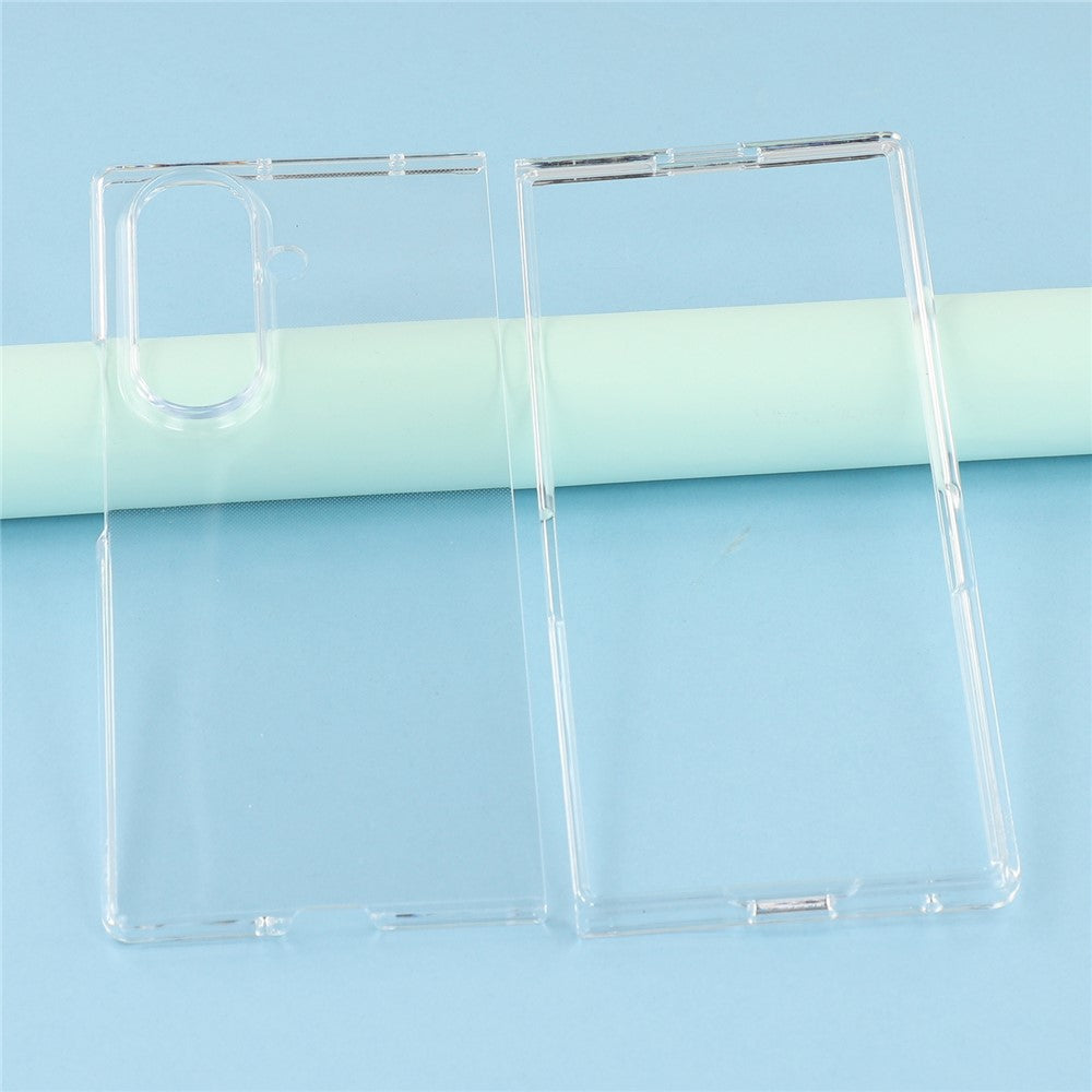 For Samsung Galaxy Z Fold7 5G Case Slim Hard PC Shockproof Phone Back Cover - Transparent