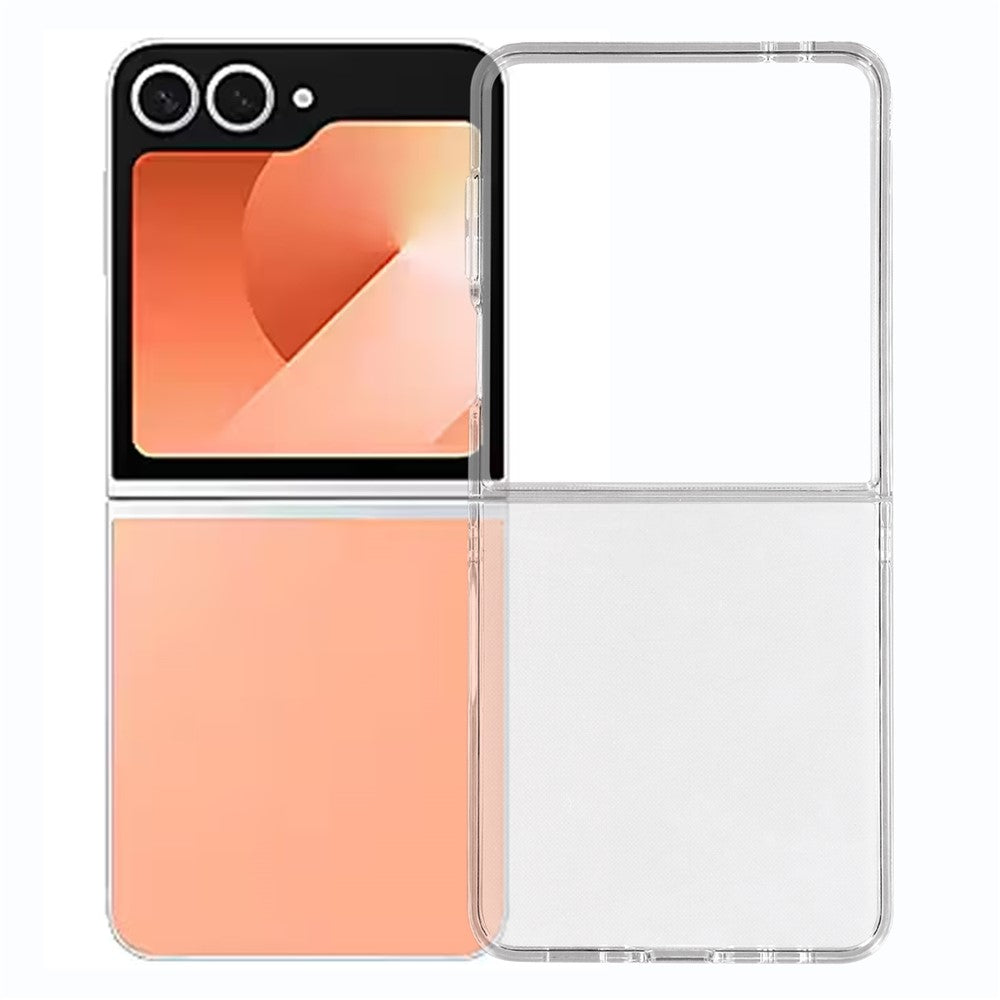 For Samsung Galaxy Z Flip7 5G Case Slim Hard PC Shockproof Phone Back Cover - Transparent