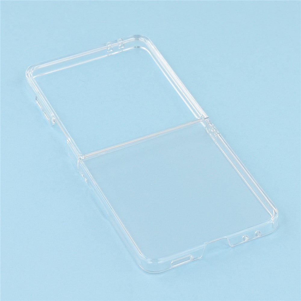 For Samsung Galaxy Z Flip7 5G Case Slim Hard PC Shockproof Phone Back Cover - Transparent