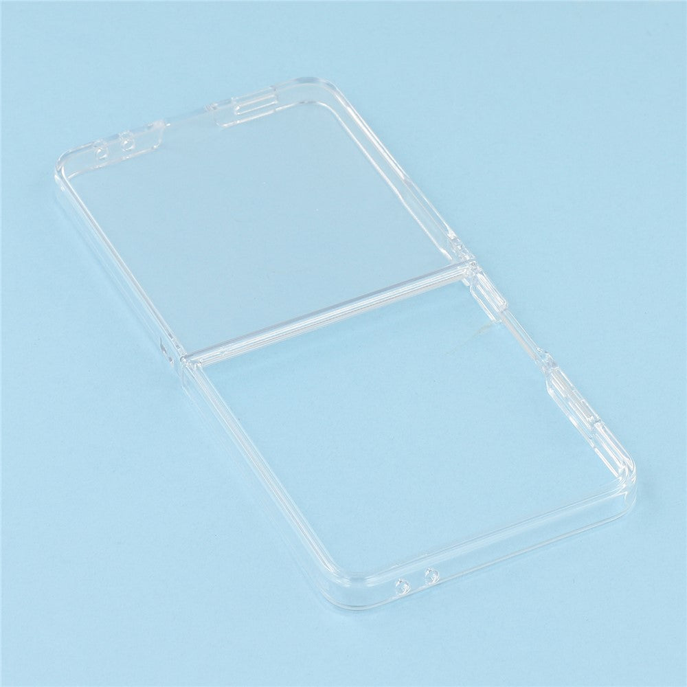 For Samsung Galaxy Z Flip7 5G Case Slim Hard PC Shockproof Phone Back Cover - Transparent