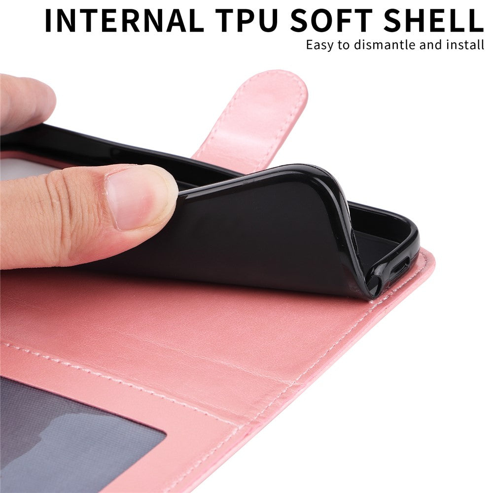 For iPhone 17 Pro Max Case Sunflower Imprint Leather Wallet Phone Cover - Pink