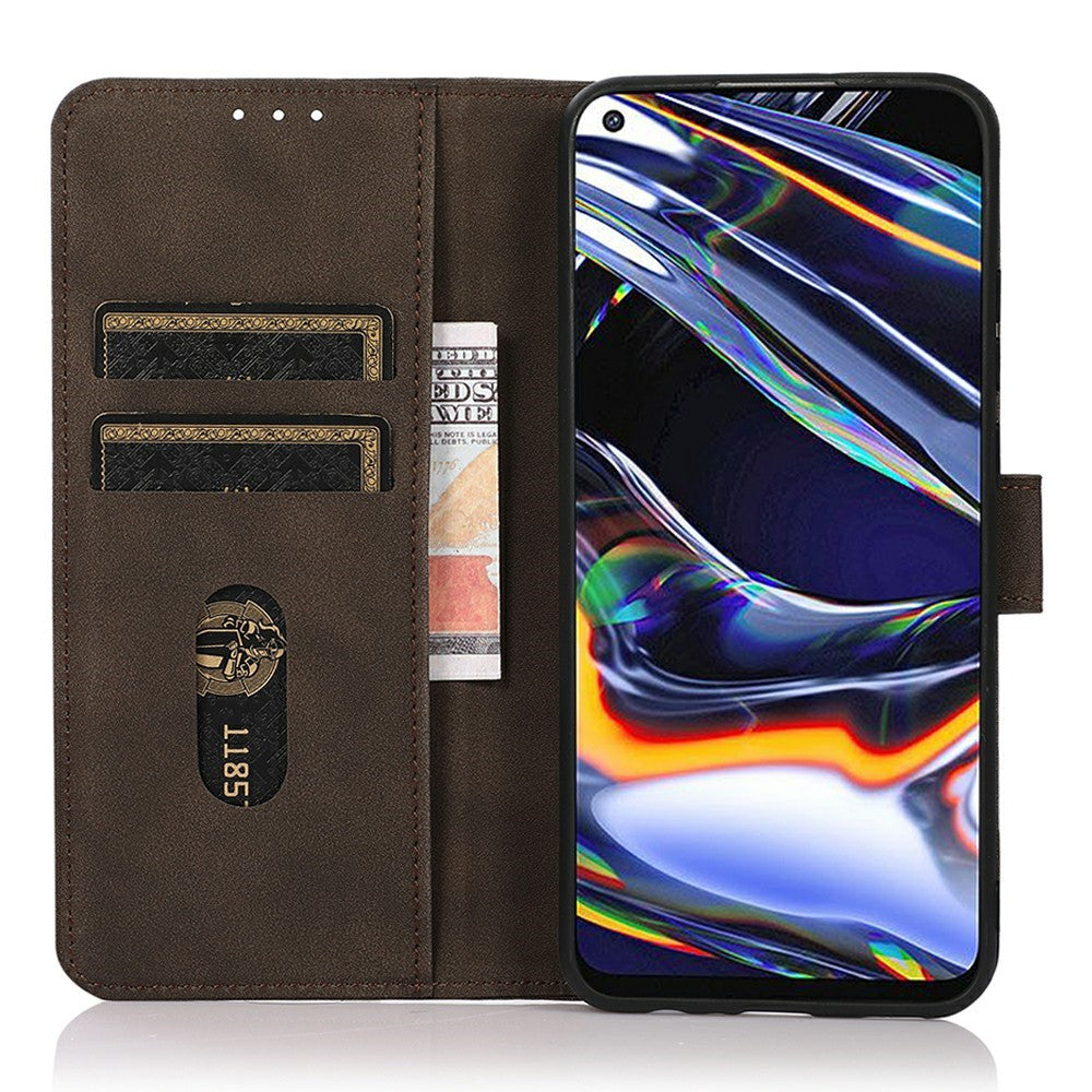 KHAZNEH For iPhone 17 Pro Max Case PU Leather Wallet Stand Phone Cover - Brown