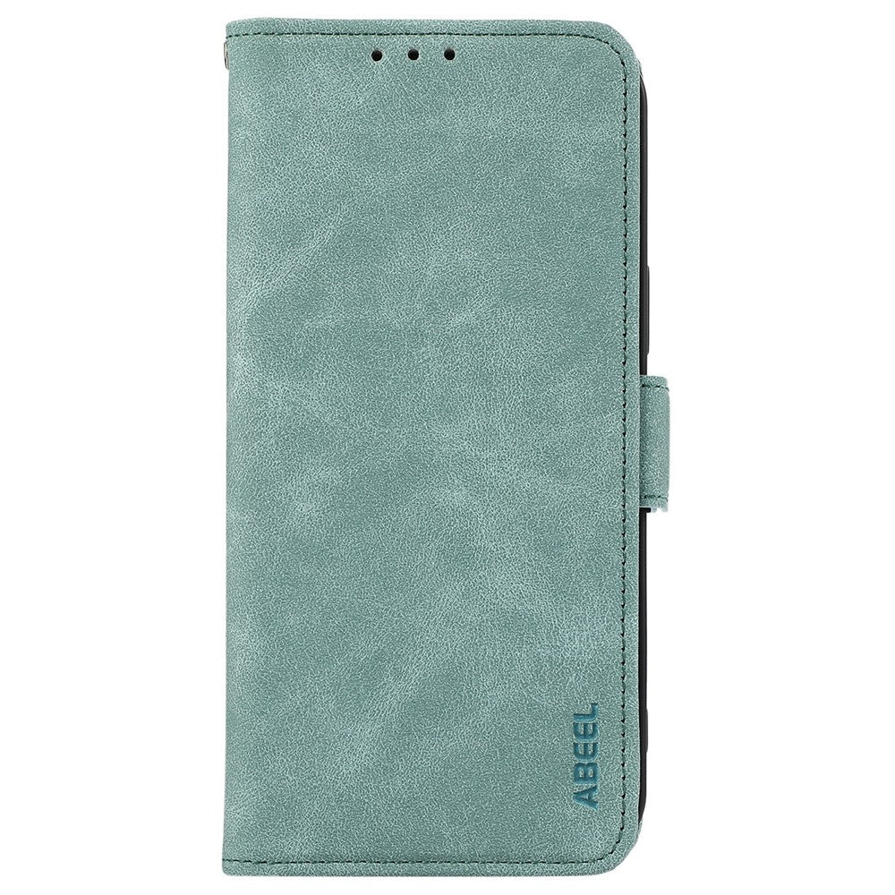 ABEEL For iPhone 17 Pro Max Case PU Leather Folio Stand View RFID Blocking Phone Cover - Baby Blue