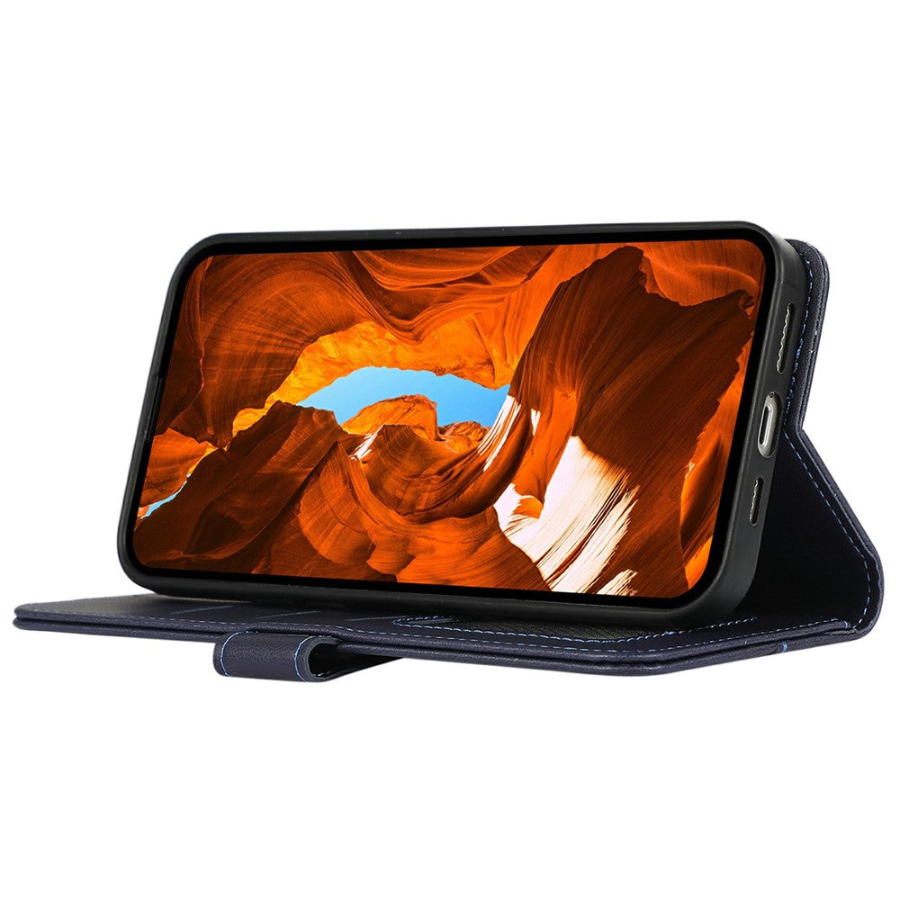 For iPhone 17 Pro Max Case RFID Blocking Flip Leather Phone Cover - Blue