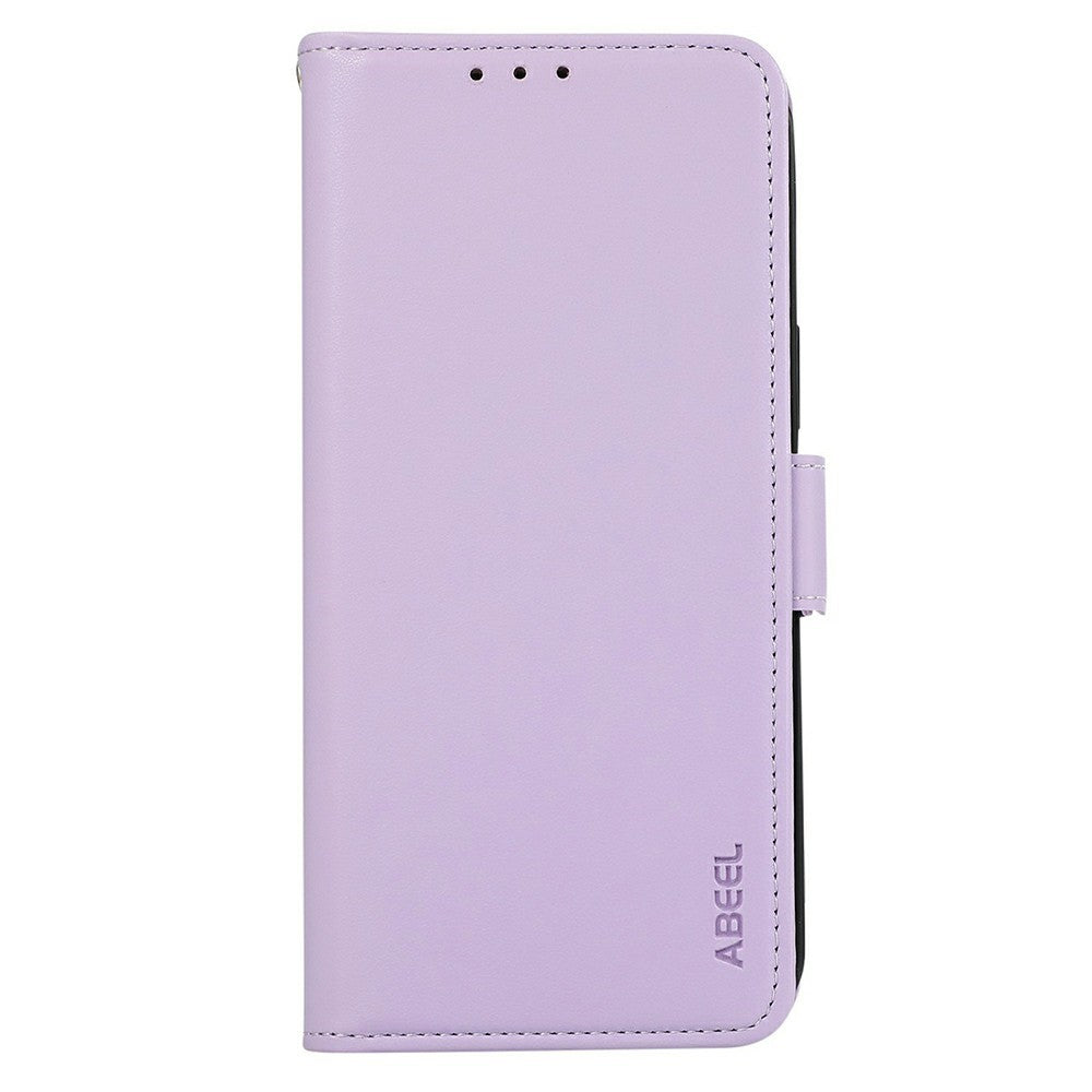 ABEEL For iPhone 17 Pro Max Case Leather Phone Cover with RFID Blocking Wallet - Purple
