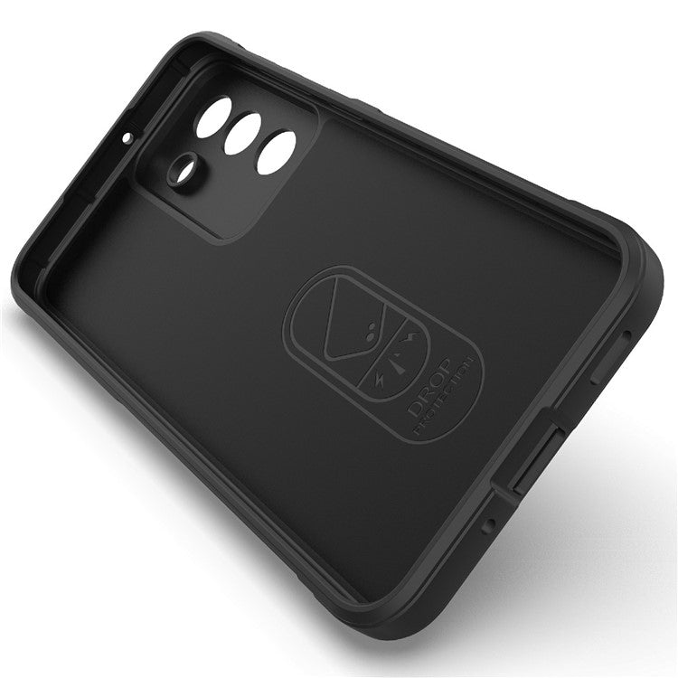 For Samsung Galaxy M56 5G Case Anti-Drop Soft TPU Rugged Phone Back Cover - Black