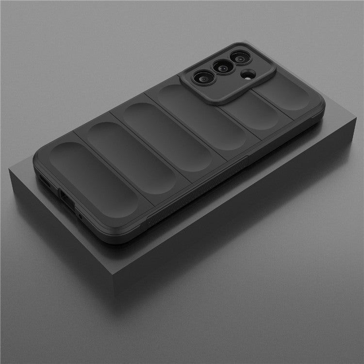 For Samsung Galaxy M56 5G Case Anti-Drop Soft TPU Rugged Phone Back Cover - Black