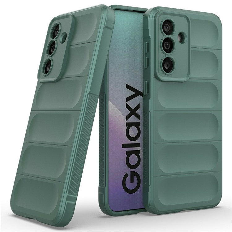 For Samsung Galaxy M56 5G Case Anti-Drop Soft TPU Rugged Phone Back Cover - Green