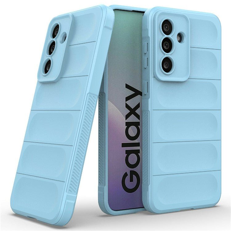 For Samsung Galaxy M56 5G Case Anti-Drop Soft TPU Rugged Phone Back Cover - Baby Blue