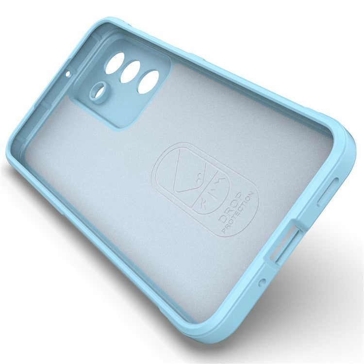 For Samsung Galaxy M56 5G Case Anti-Drop Soft TPU Rugged Phone Back Cover - Baby Blue