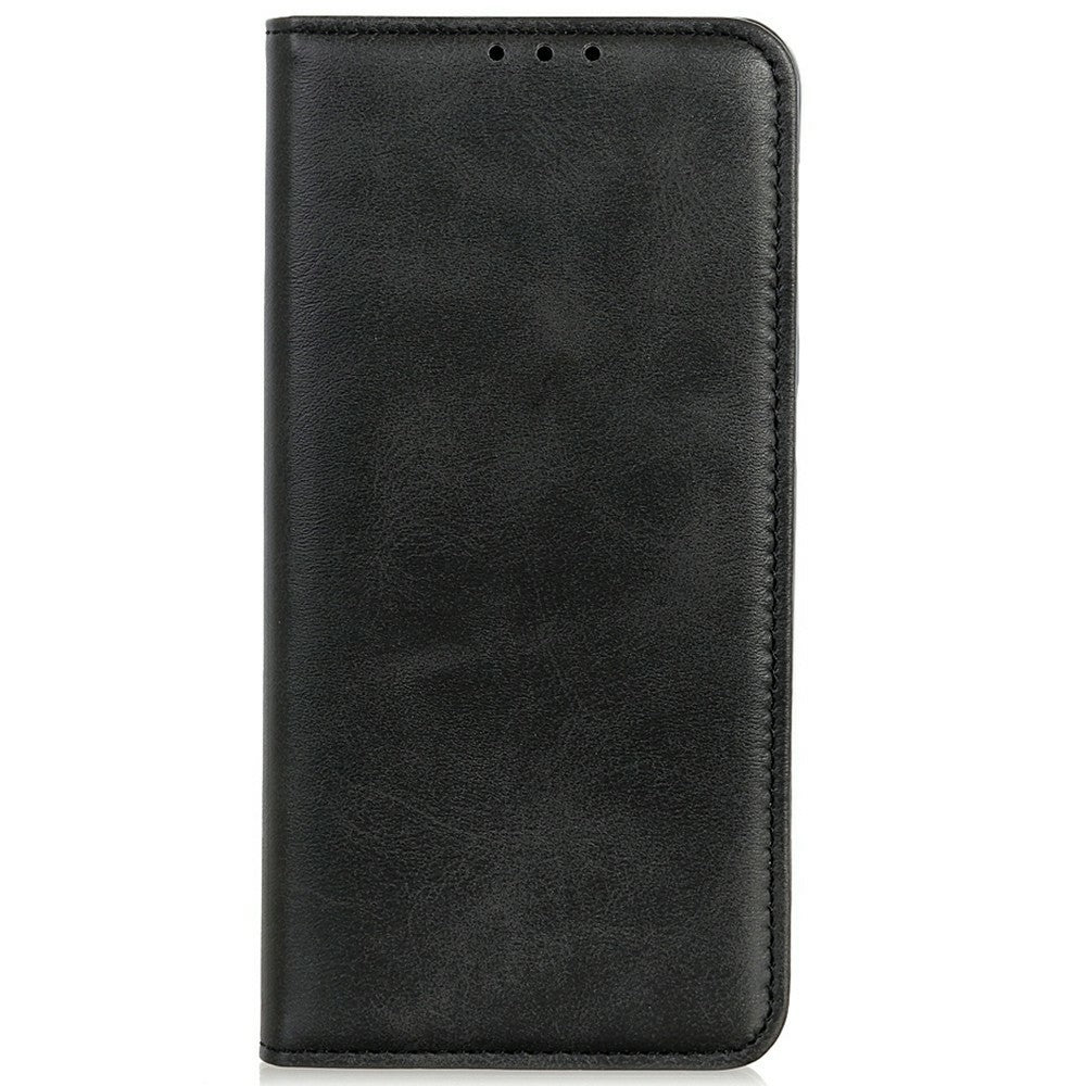 For iPhone 17 Pro Max Case Split Leather Flip Wallet Phone Cover - Black