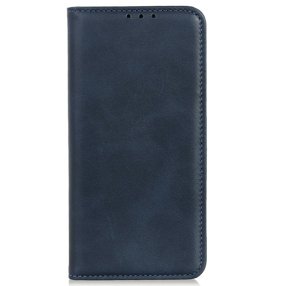 For iPhone 17 Pro Max Case Split Leather Flip Wallet Phone Cover - Blue