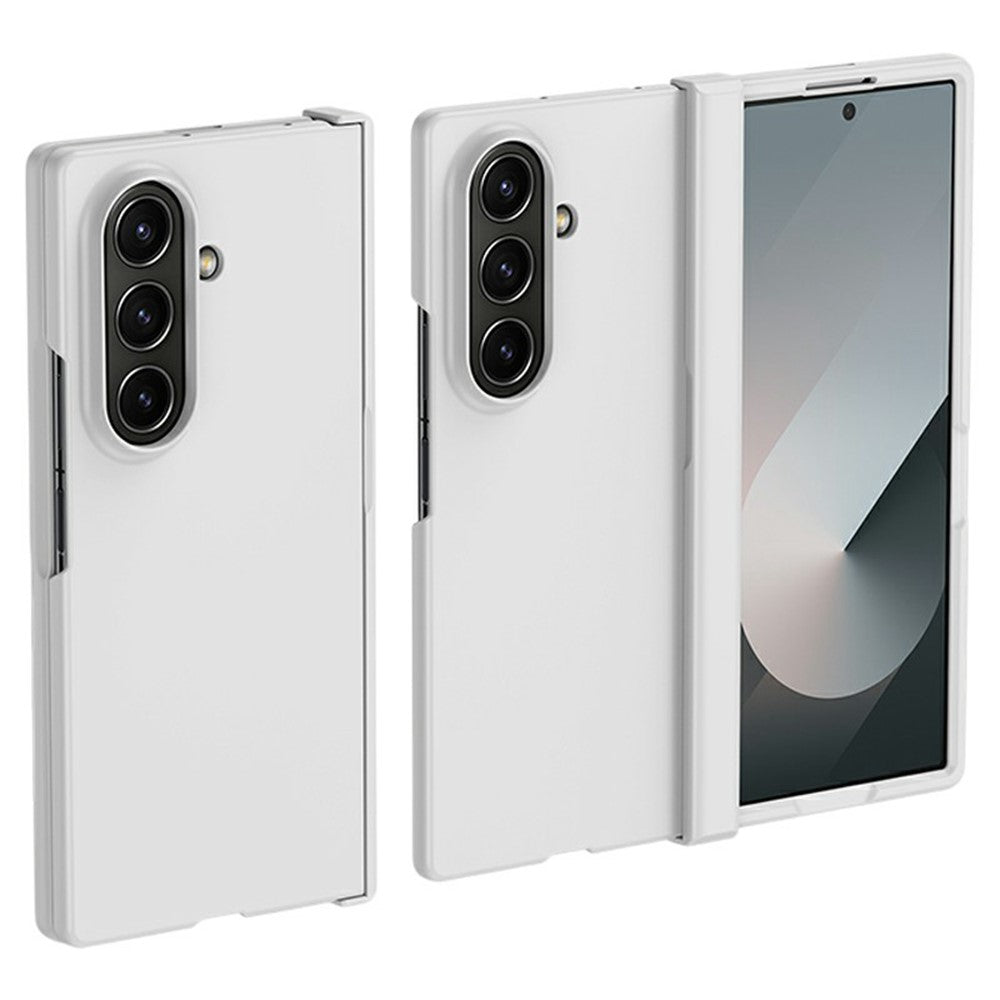 ABEEL For Samsung Galaxy Z Fold7 5G Case Skin Feel PC Phone Cover with Hinge Protection - White