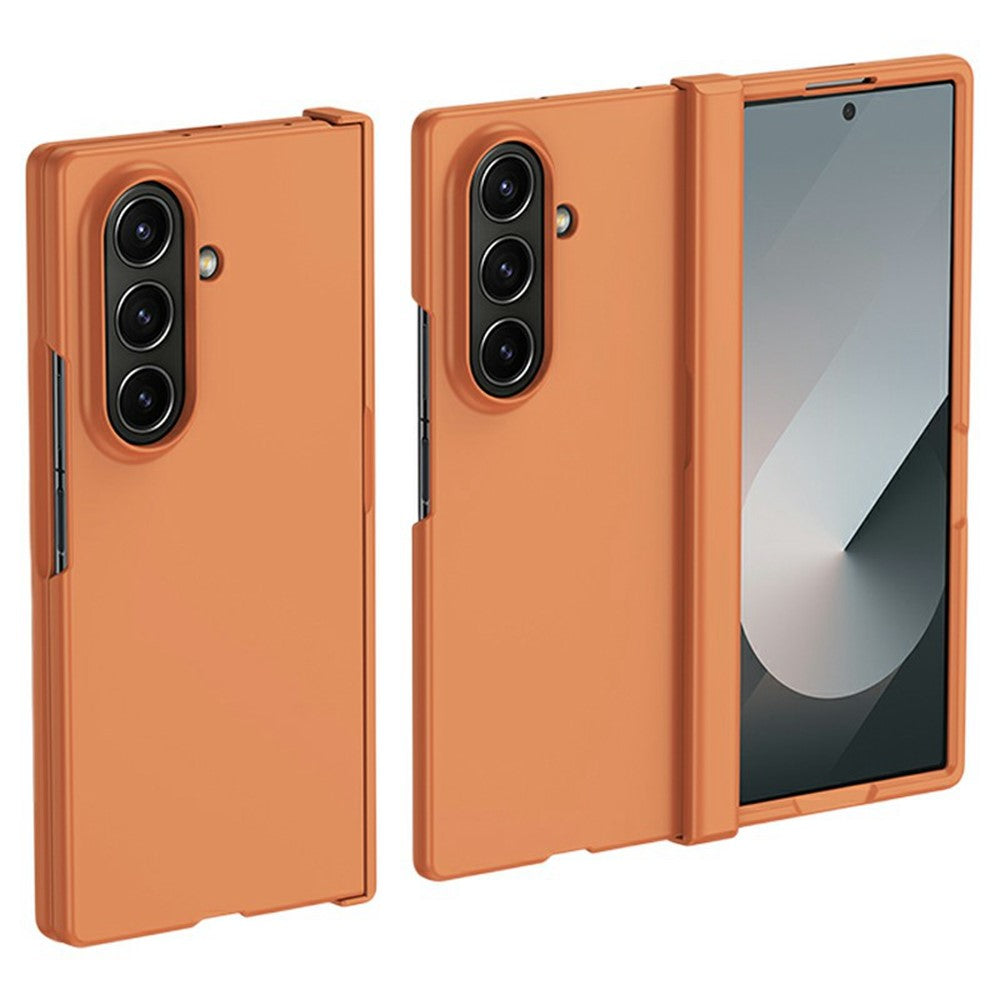 ABEEL For Samsung Galaxy Z Fold7 5G Case Skin Feel PC Phone Cover with Hinge Protection - Orange