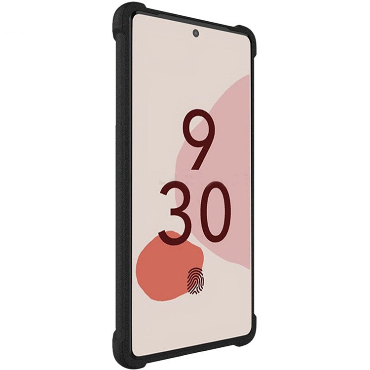 IMAK For Google Pixel 7 5G Matte TPU Phone Case Four Corner Airbag Drop Protection Shockproof Cover - Black