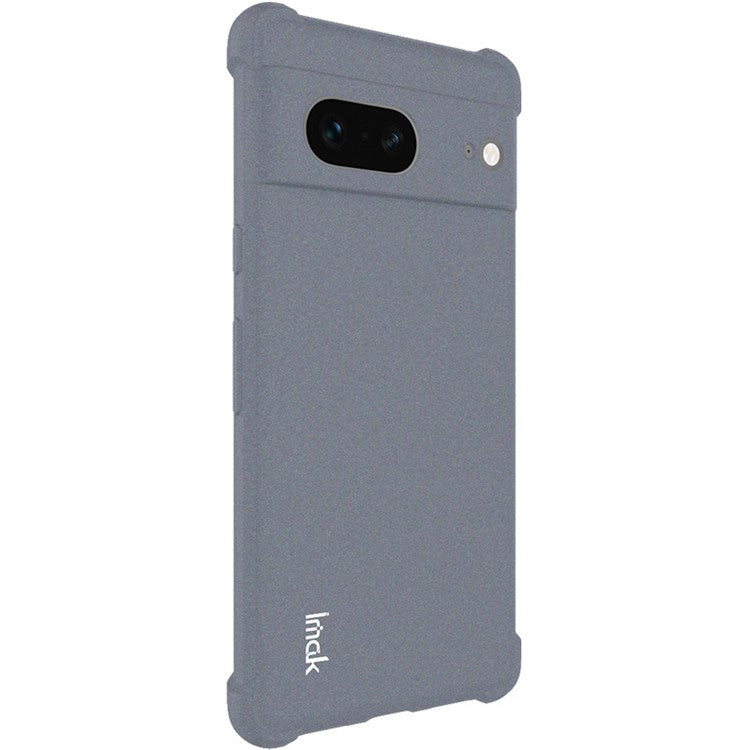 IMAK For Google Pixel 7 5G Matte TPU Phone Case Four Corner Airbag Drop Protection Shockproof Cover - Grey