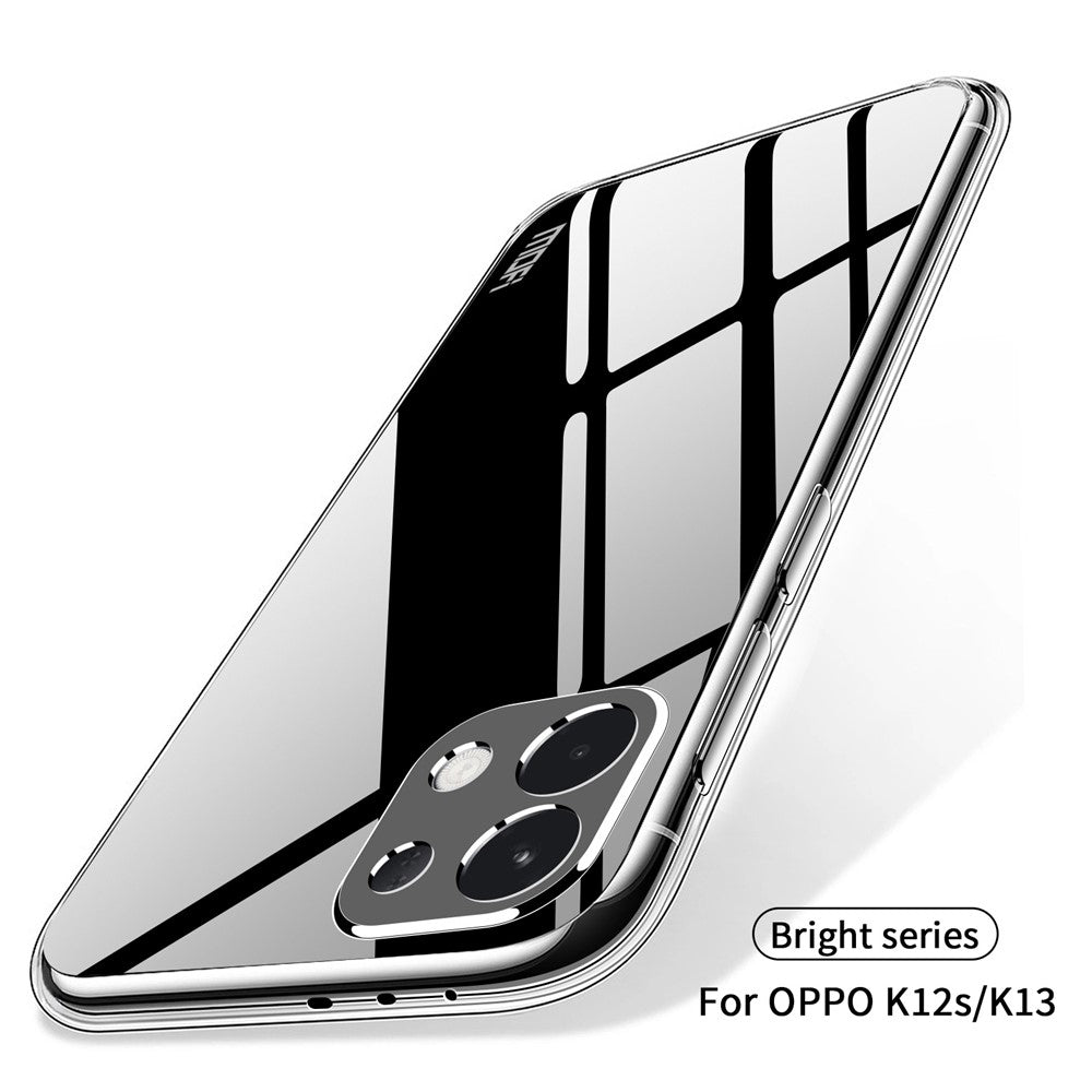 For Oppo K13 5G Clear Phone Case MOFI Ultra-Thin TPU Phone Back Cover - Transparent