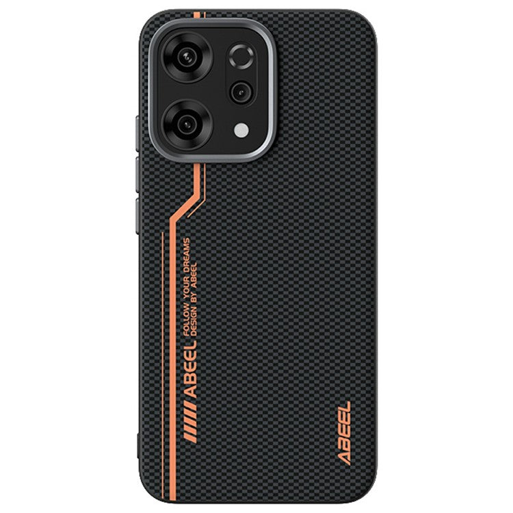 ABEEL For Oppo Reno14 5G (Global) Case Compatible with MagSafe Printed PC TPU Aluminum Alloy Leather Phone Cover - Outstanding No. 2