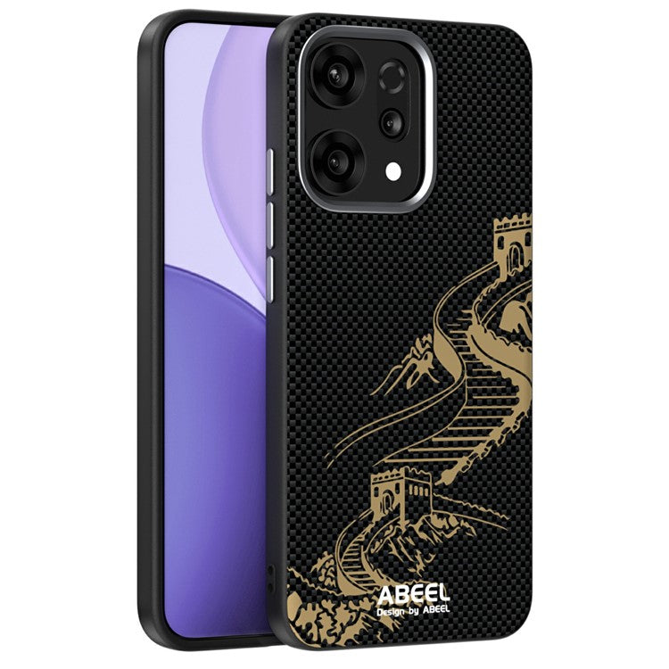 ABEEL For Oppo Reno14 5G (Global) Case Compatible with MagSafe Ultra Slim PC TPU Phone Back Cover - The Great Wall