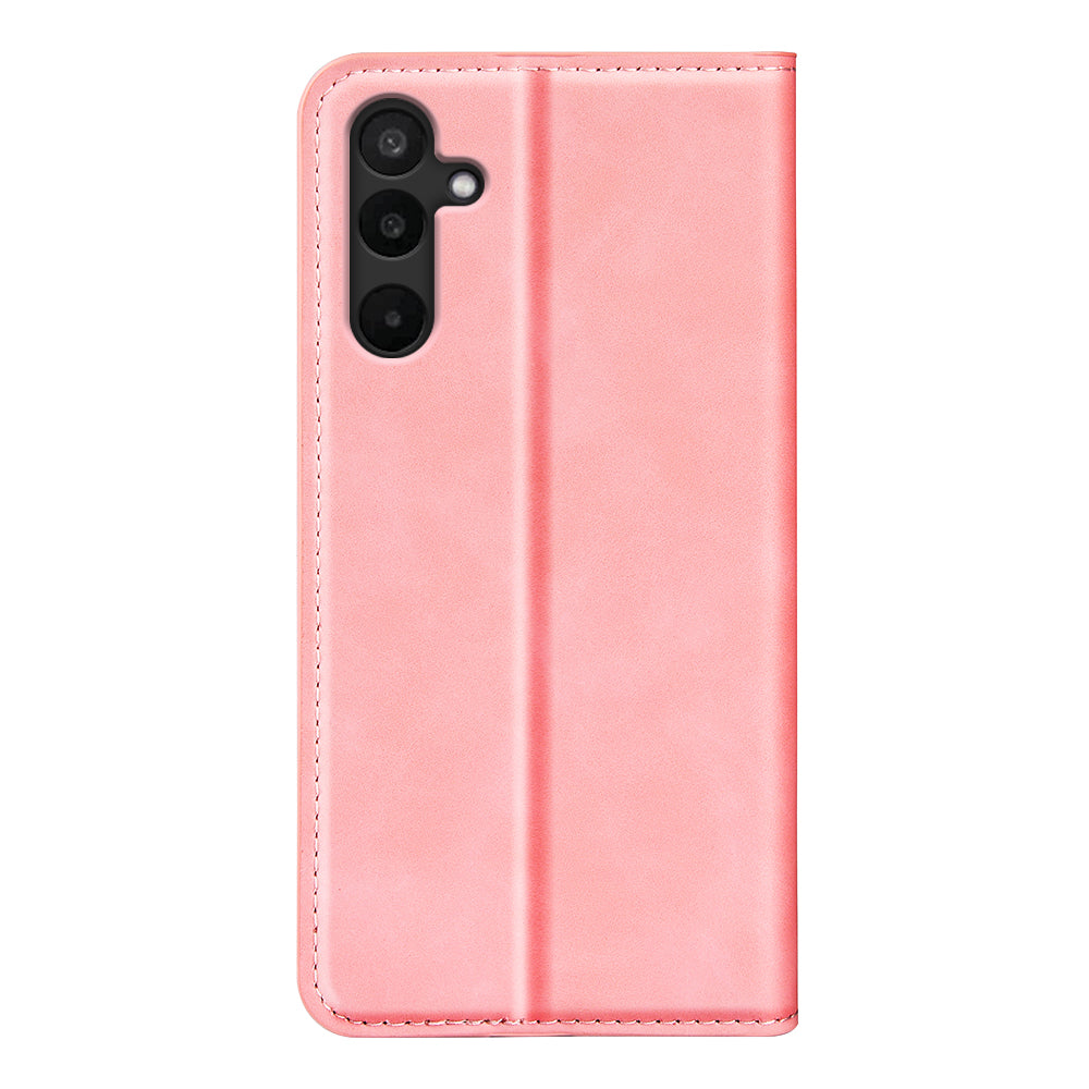For Samsung Galaxy M16 5G Case Skin Touch Leather Wallet Phone Cover - Pink