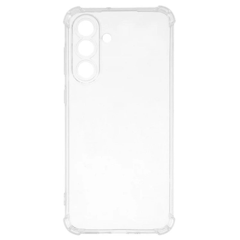 For Samsung Galaxy M56 5G TPU Case WANLONFENG WL3 Series 1.5mm Phone Cover with 2Pcs Tempered Glass Films - Transparent
