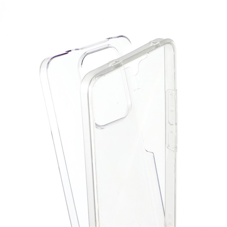 For Oppo Reno13 F 5G / 4G Case TPU Frame Clear Acrylic Back Phone Cover with PET Film