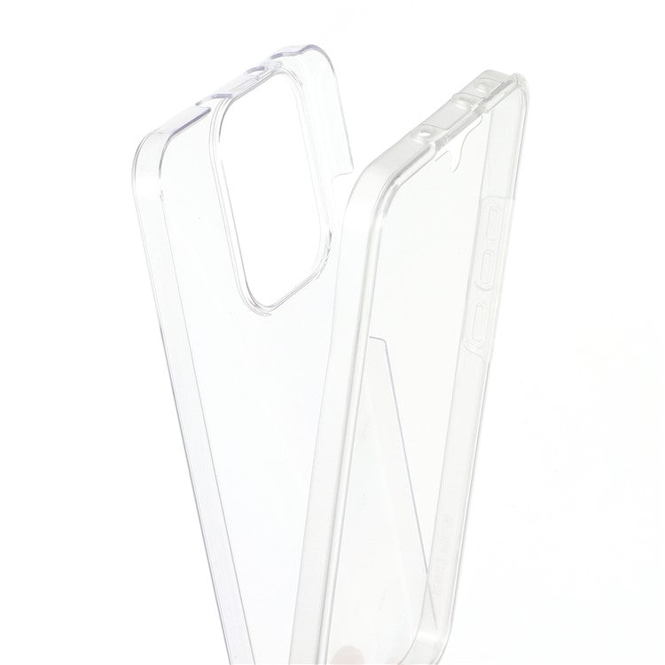 For Oppo Reno13 Pro 5G Case TPU Frame Clear Acrylic Back Phone Cover with PET Film