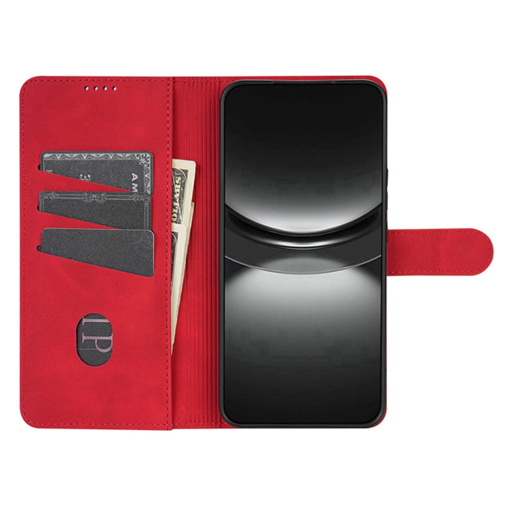 AZNS For Oppo Reno14 5G (Global) Case PU Leather Wallet Phone Cover - Red