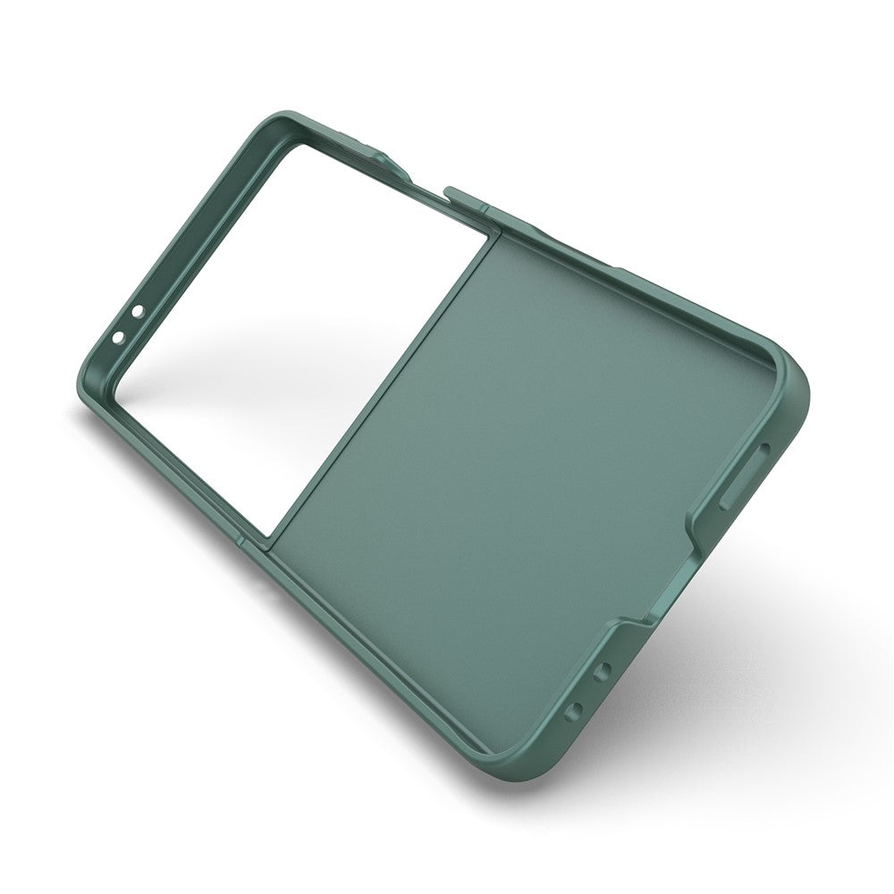 For Samsung Galaxy Z Flip7 5G Case Anti-Drop Soft TPU Rugged Phone Back Cover - Green