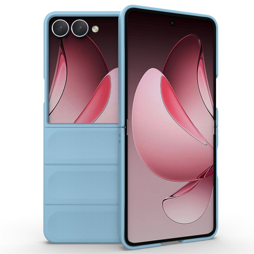 For Samsung Galaxy Z Flip7 5G Case Anti-Drop Soft TPU Rugged Phone Back Cover - Baby Blue